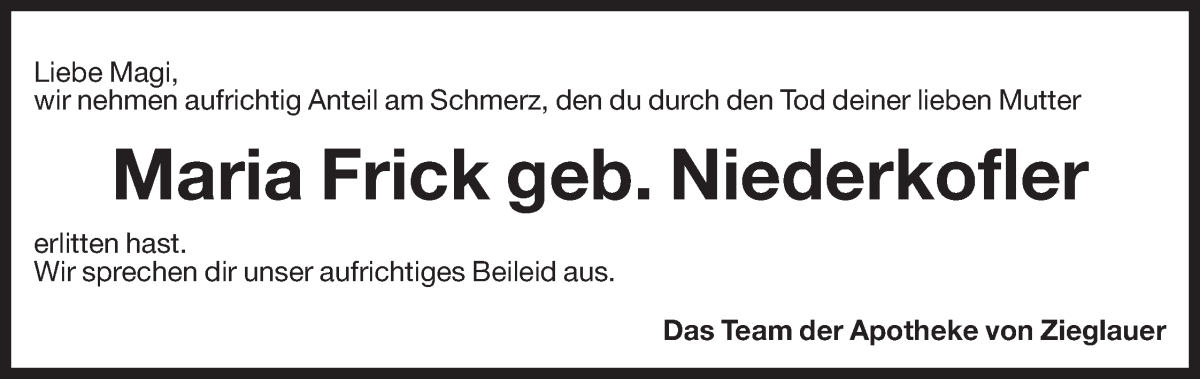 Traueranzeige