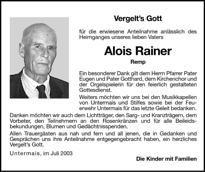 Traueranzeigen
