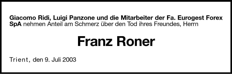 Traueranzeigen