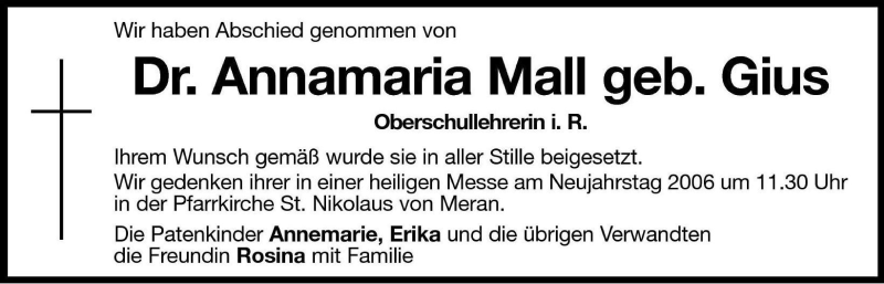 Traueranzeigen
