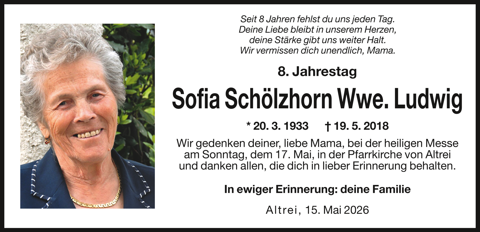 Schölzhorn Sofia Wwe. Ludwig