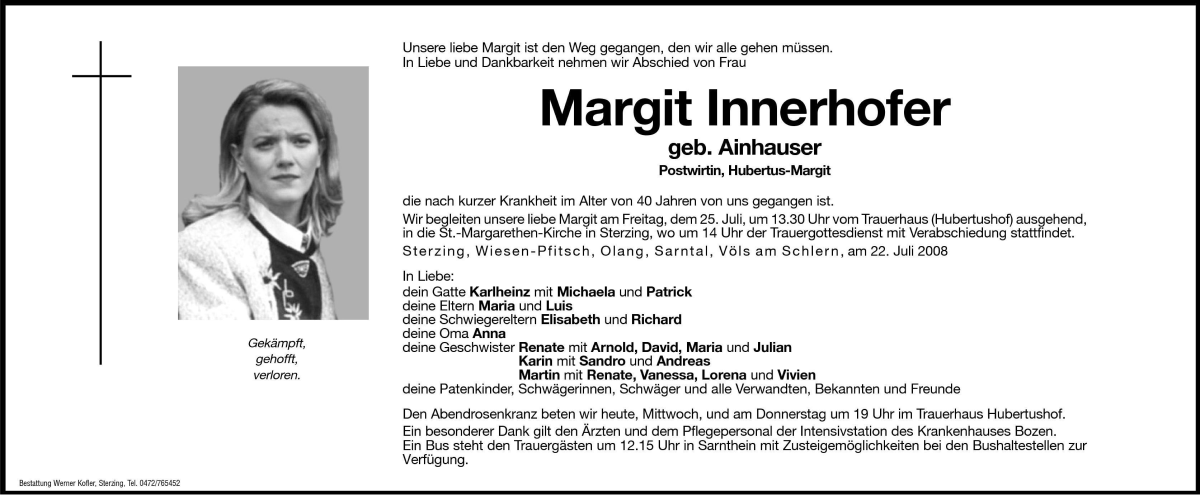 Traueranzeigen