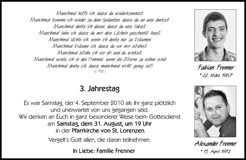 Traueranzeige