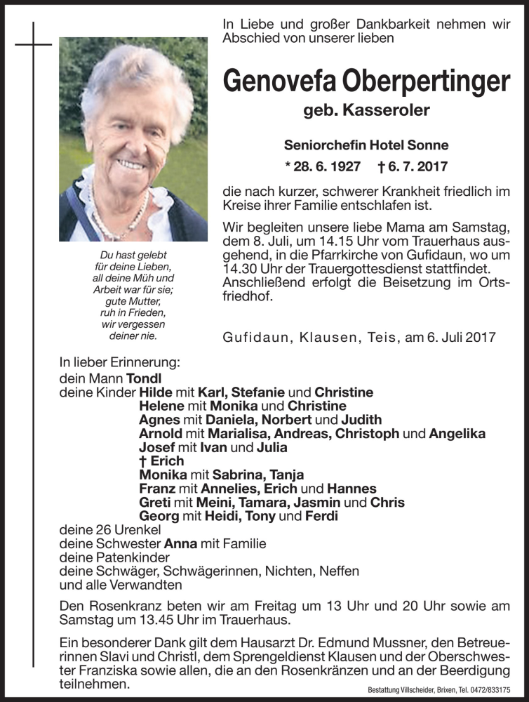 Traueranzeige