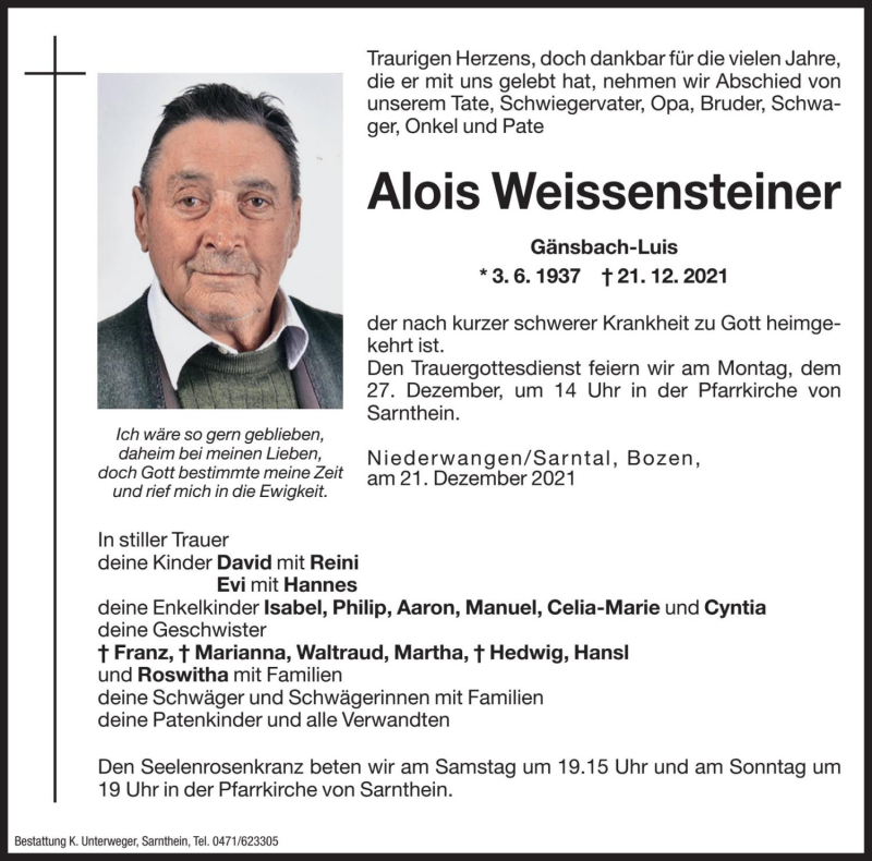 Traueranzeige