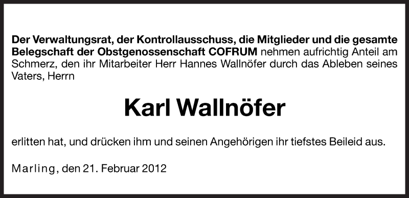 Traueranzeige