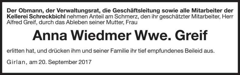 Traueranzeige