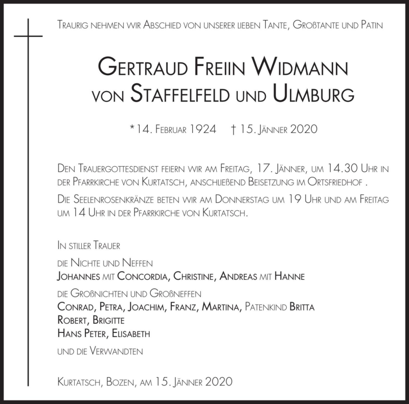 Traueranzeige