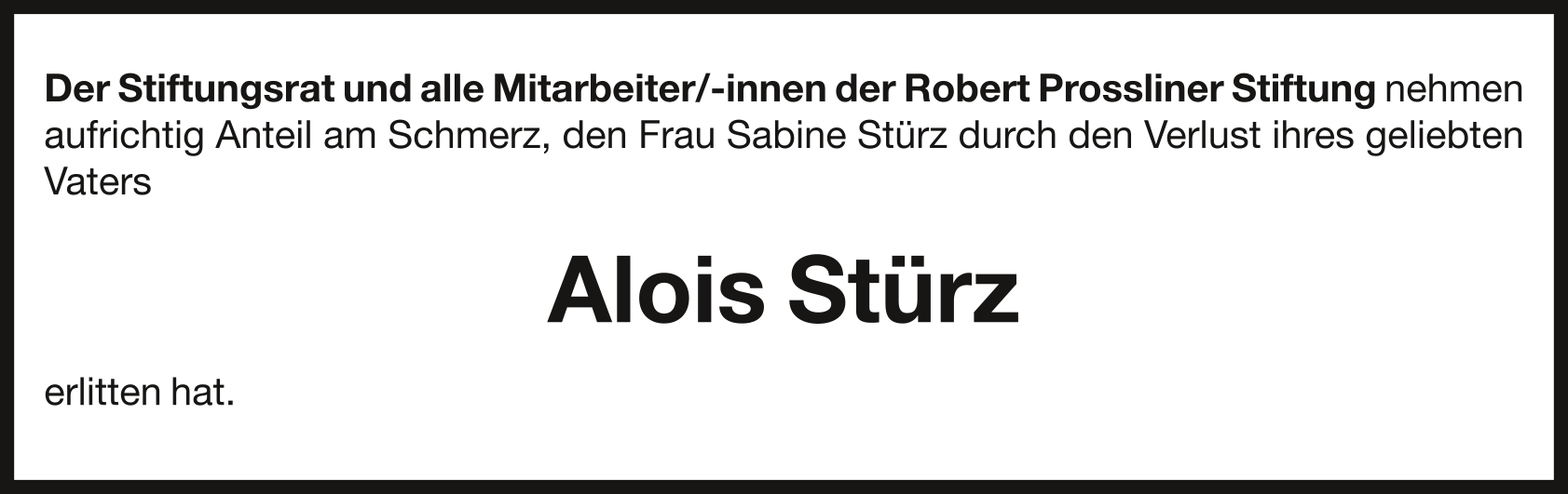 Stürz Alois - AN