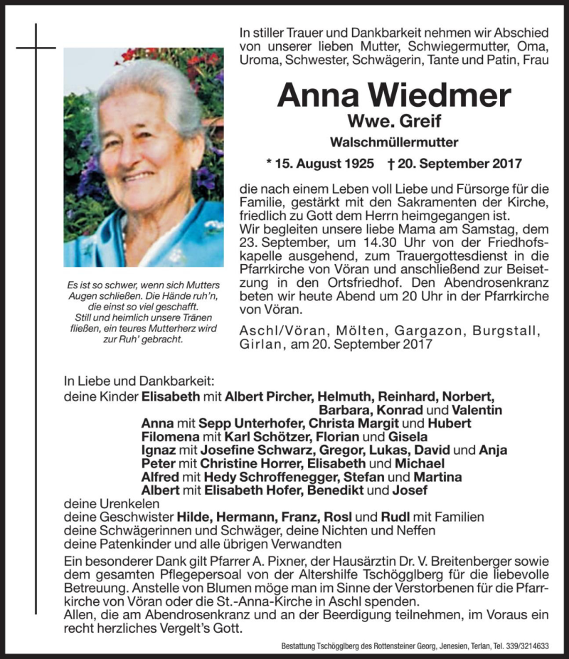 Traueranzeige