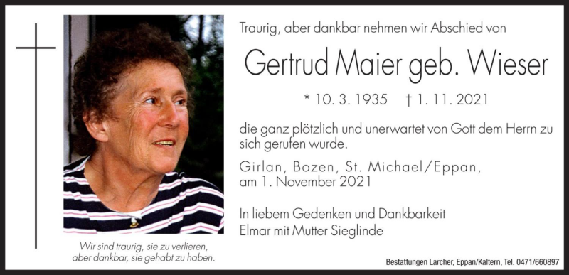 Traueranzeige