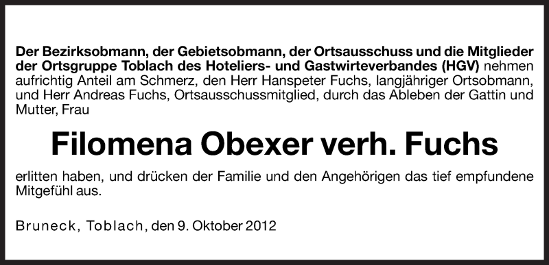 Traueranzeige