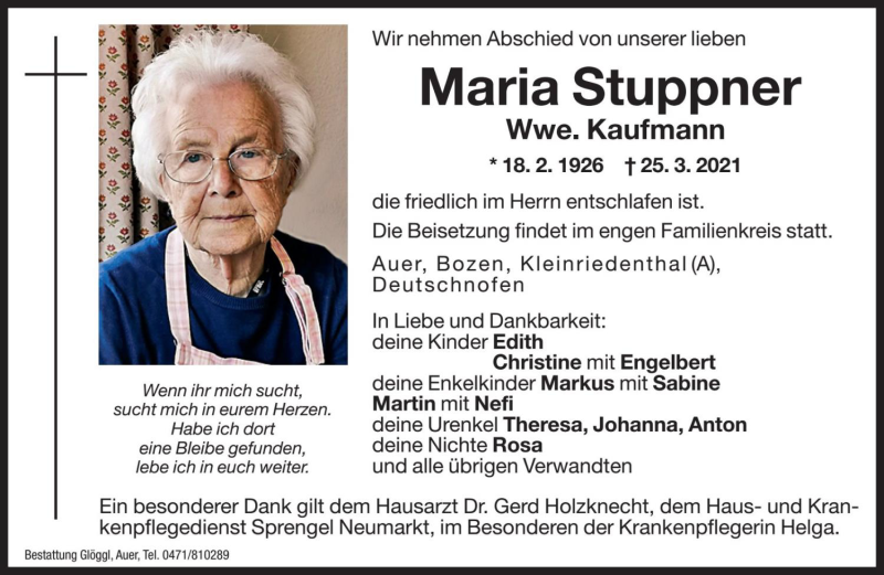 Traueranzeige