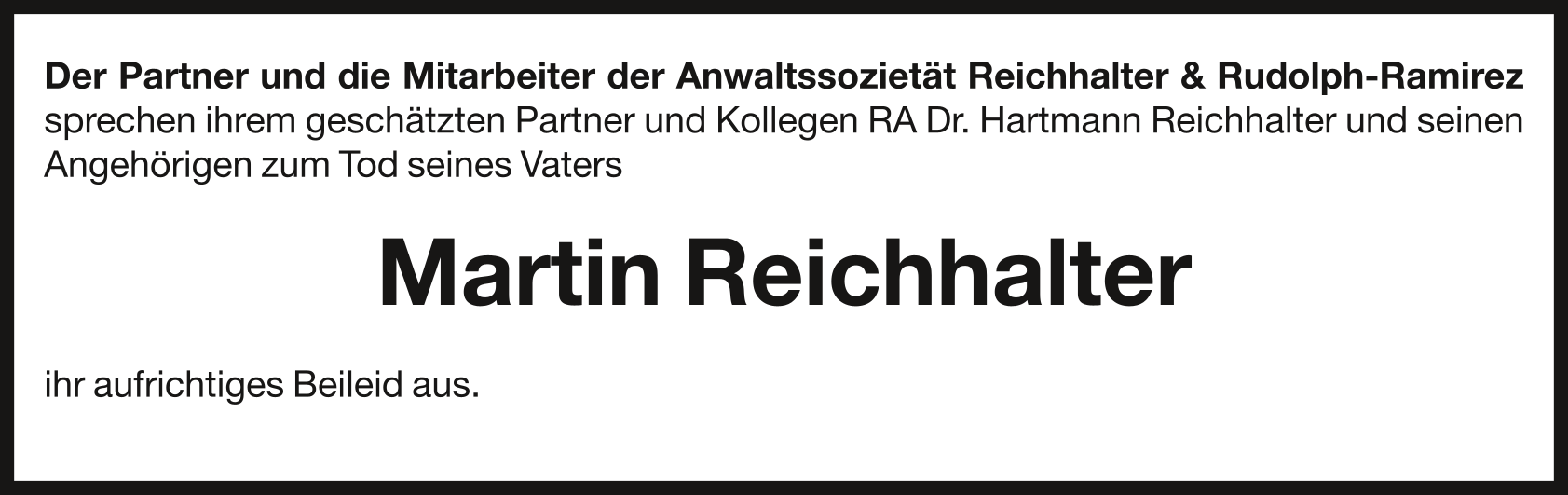 Martin Reichhalter - AN