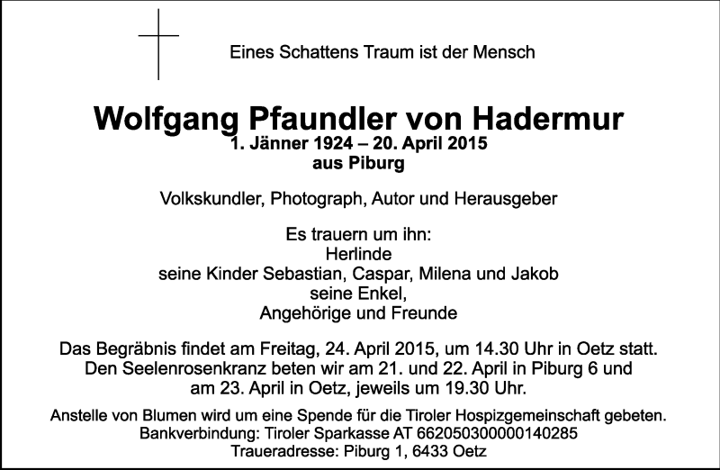 Traueranzeige