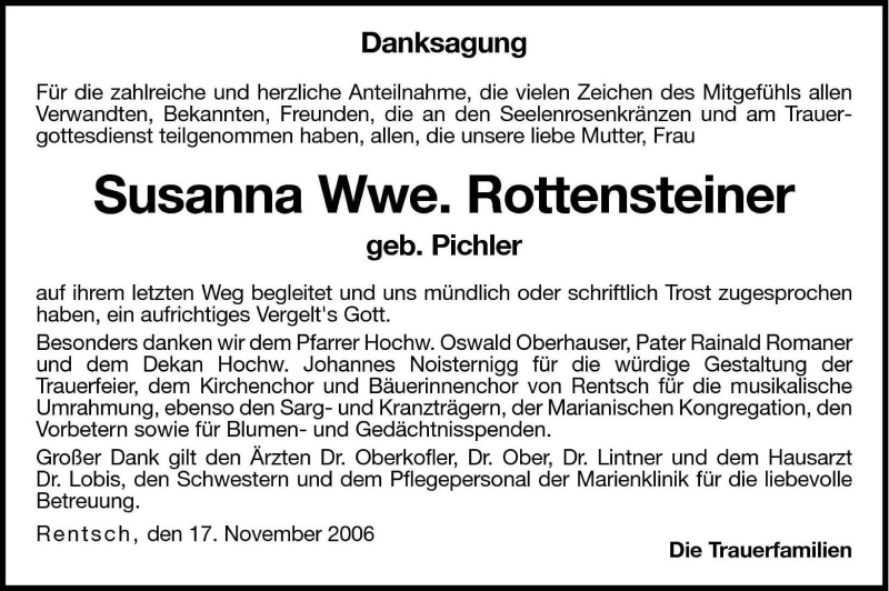 Traueranzeigen