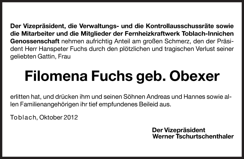 Traueranzeige