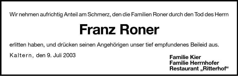 Traueranzeigen