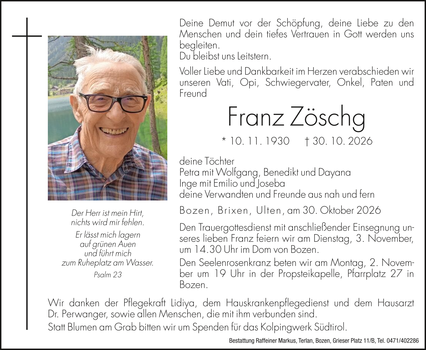 Franz Zöschg - TA
