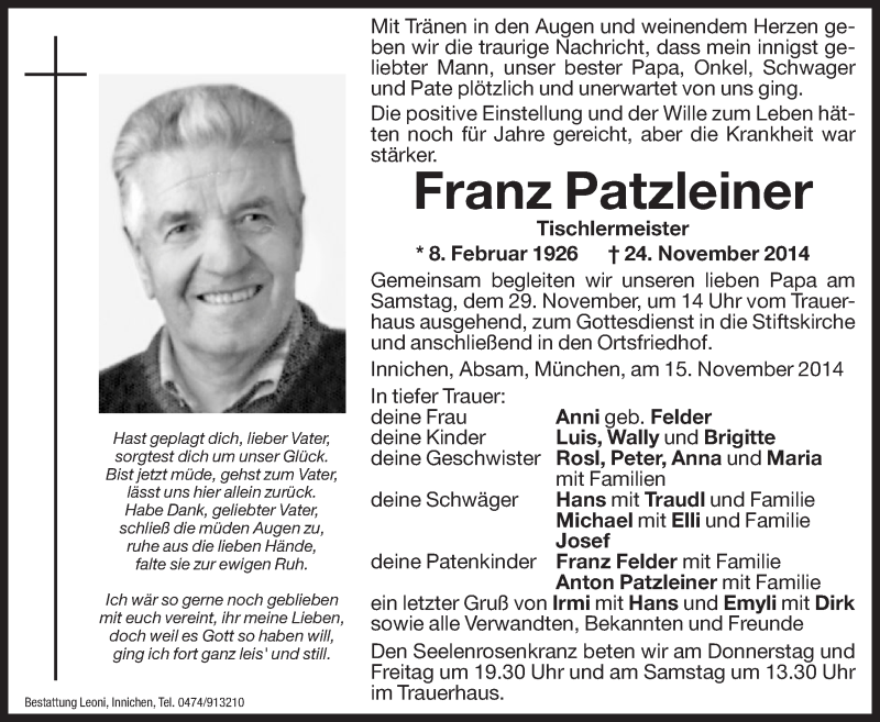 Traueranzeige