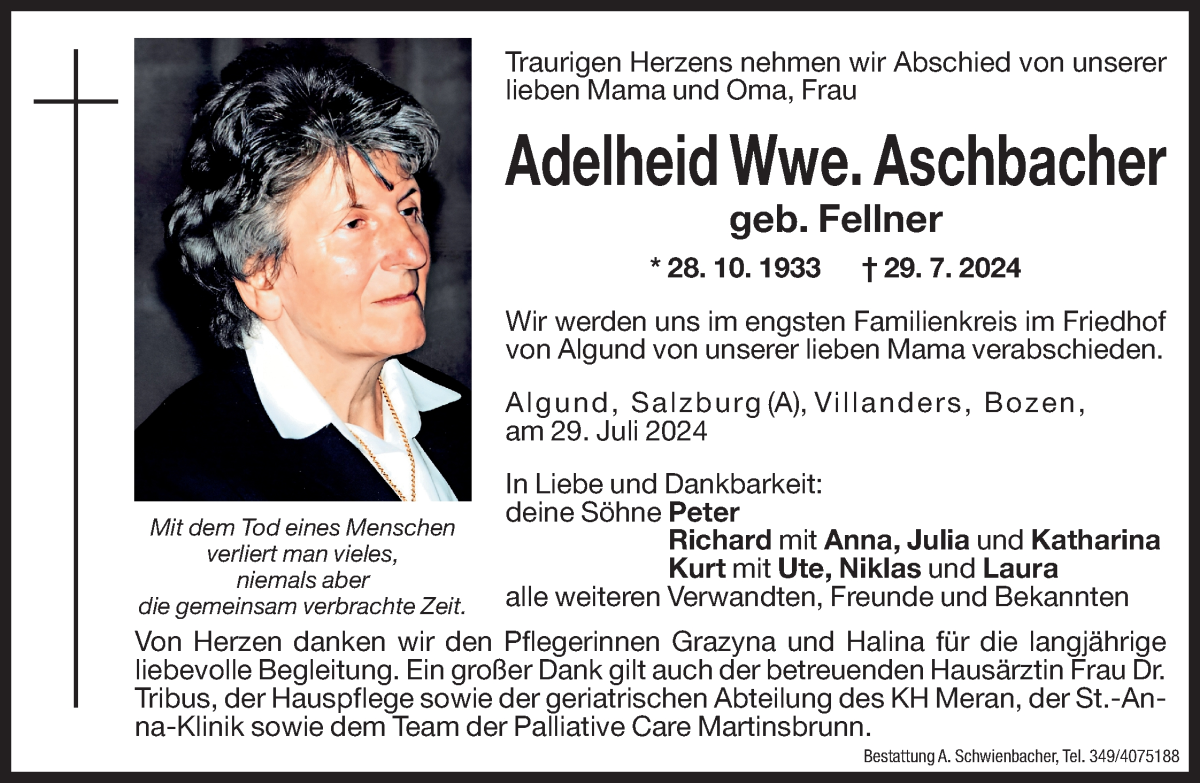 Traueranzeige