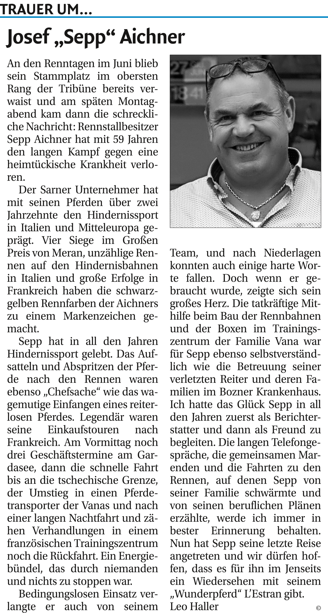 Artikel Dolomiten vom 17.06.2026