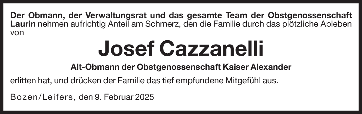 Traueranzeige