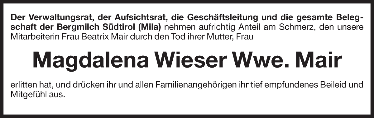 Traueranzeige