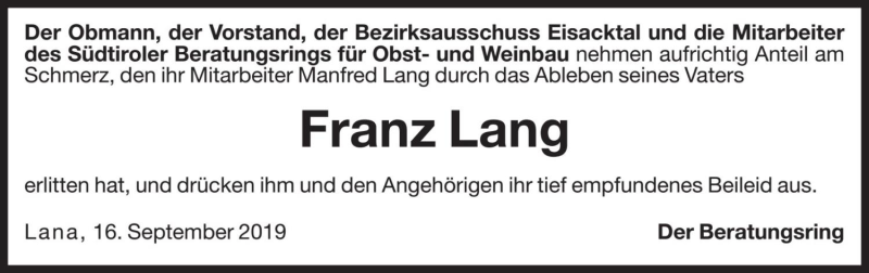 Traueranzeige