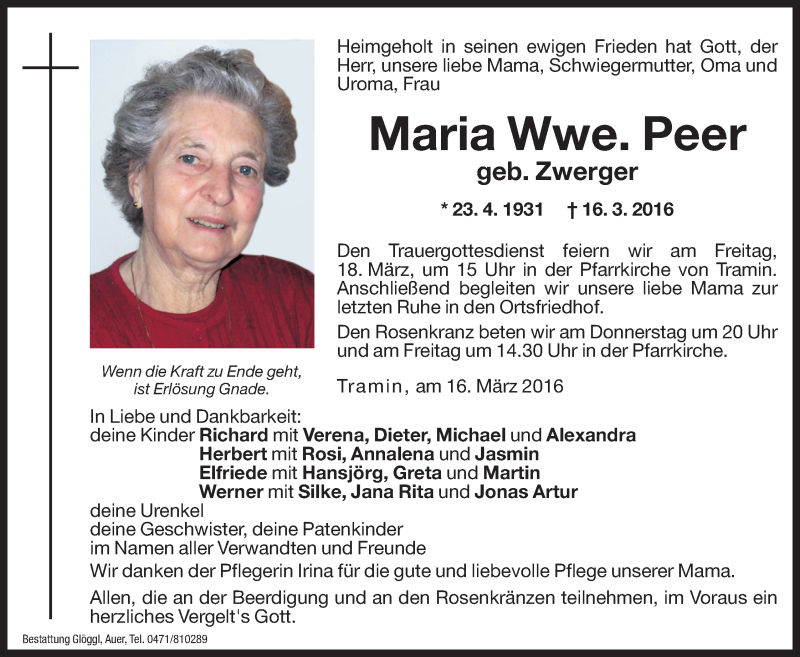 Traueranzeige