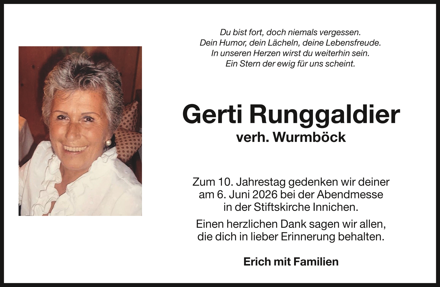 Runggaldier Gerti verh. Wurmböck