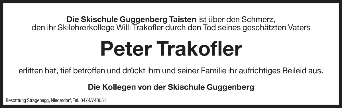 Traueranzeige