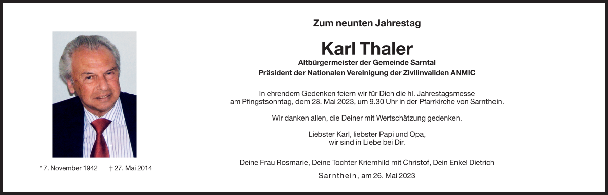 Traueranzeige