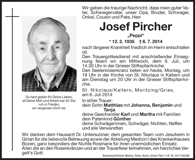 Traueranzeige