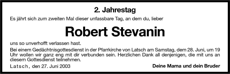 Traueranzeigen
