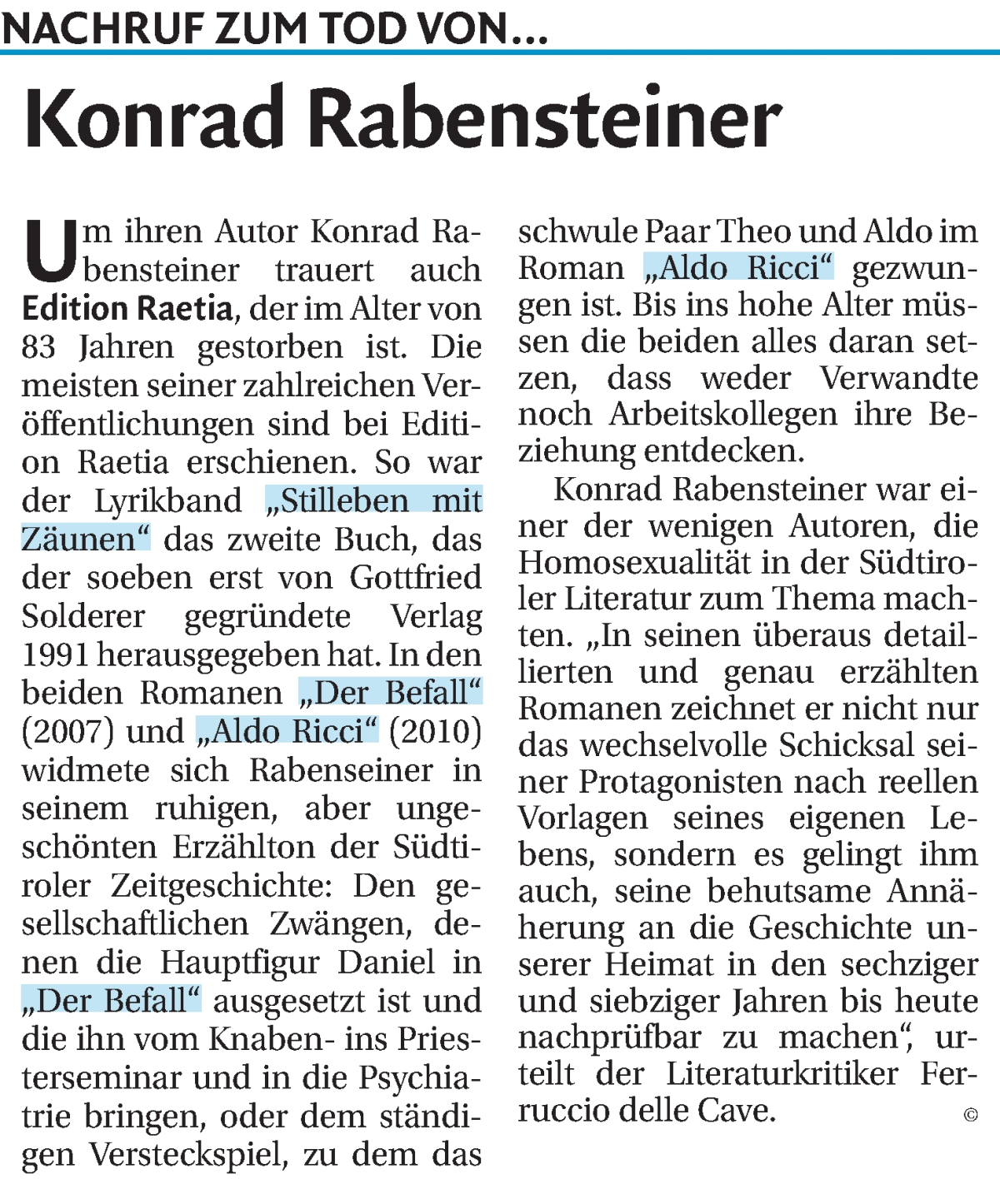 Konrad Rabensteiner | Südtirols größtes Trauerportal · Trauerportal ...