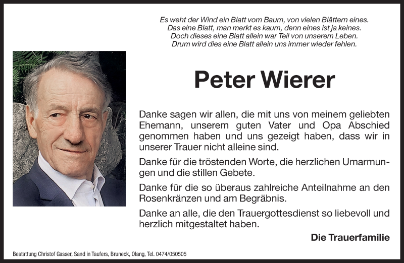 Traueranzeige