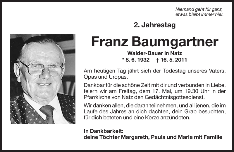 Traueranzeige