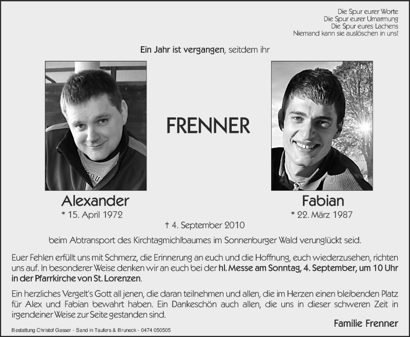 Traueranzeige