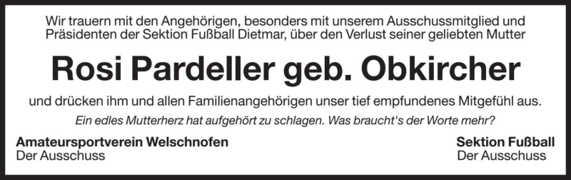 Traueranzeige