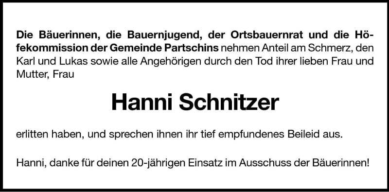 Traueranzeigen