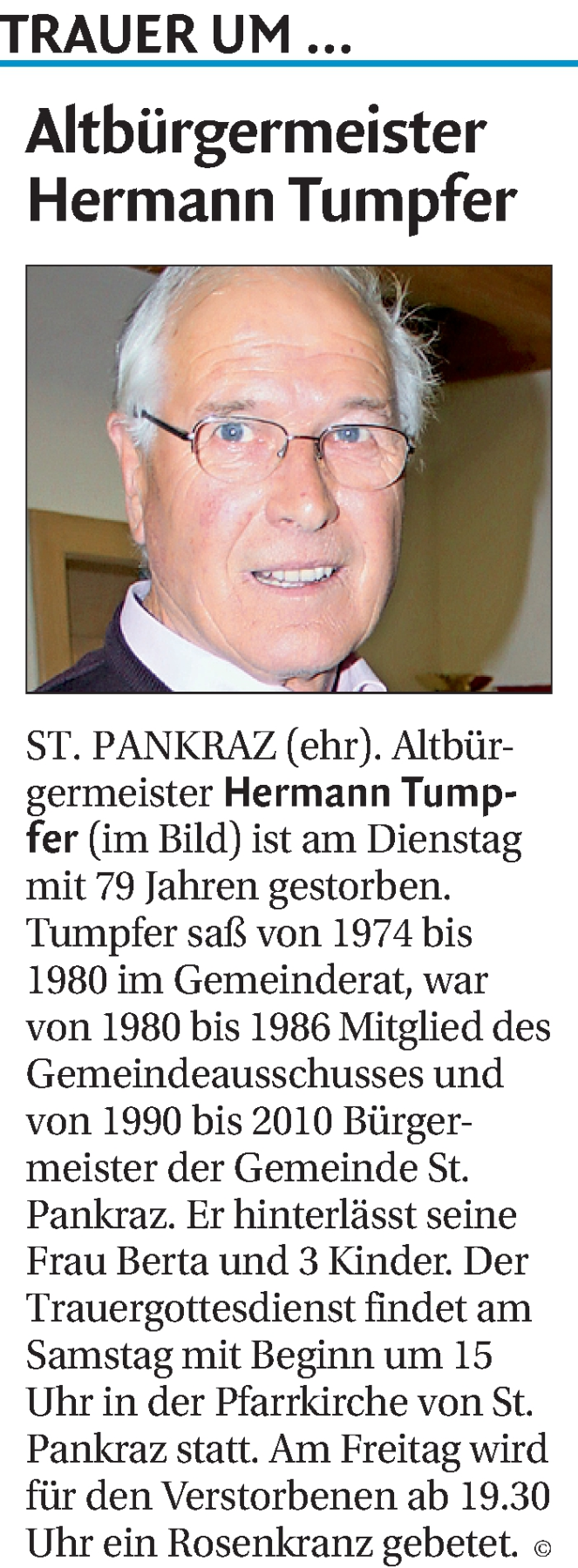Traueranzeige