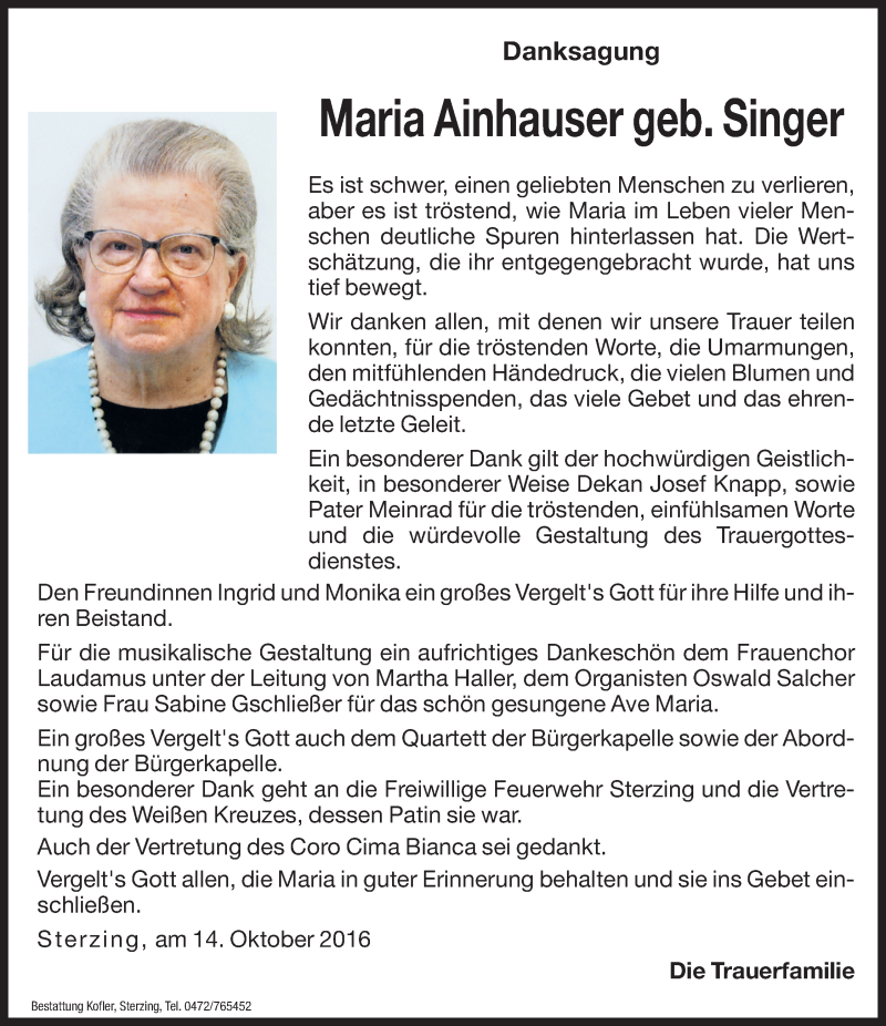 Traueranzeige