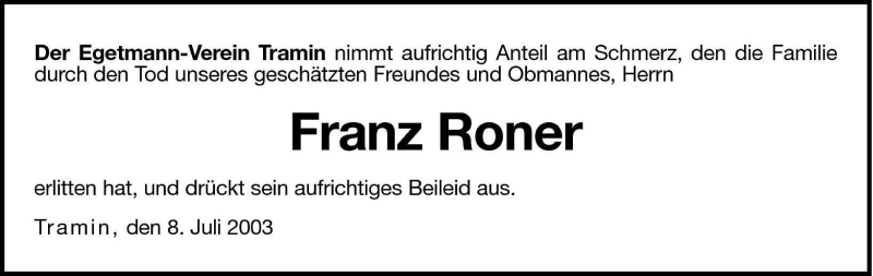 Traueranzeigen