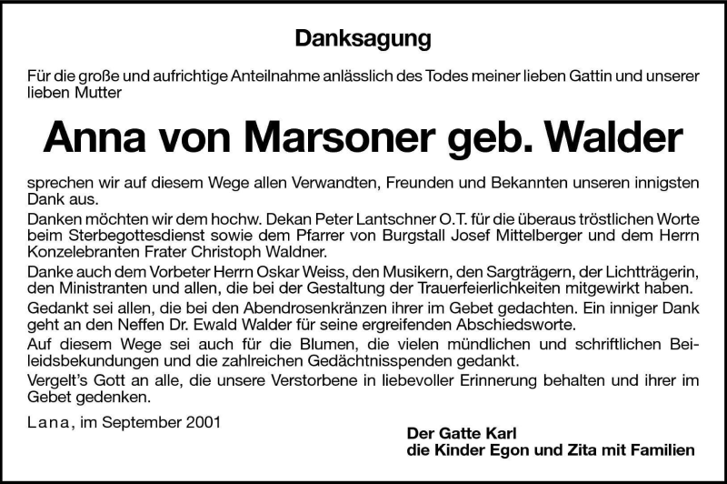 Traueranzeigen
