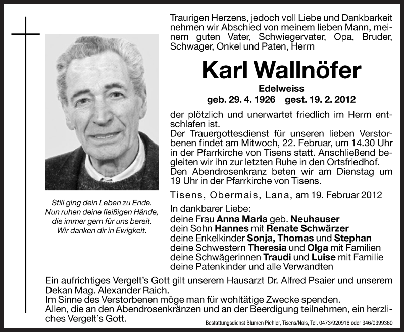 Traueranzeige