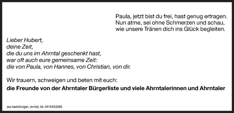 Traueranzeige