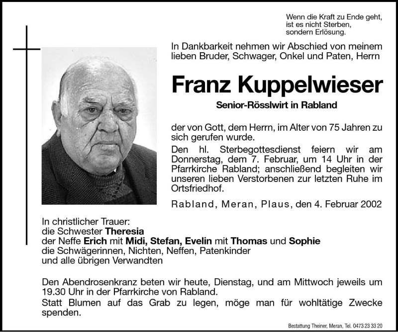 Traueranzeigen