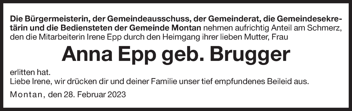 Traueranzeige