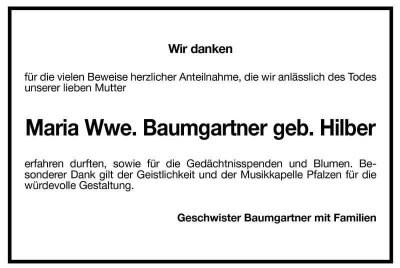 Traueranzeigen